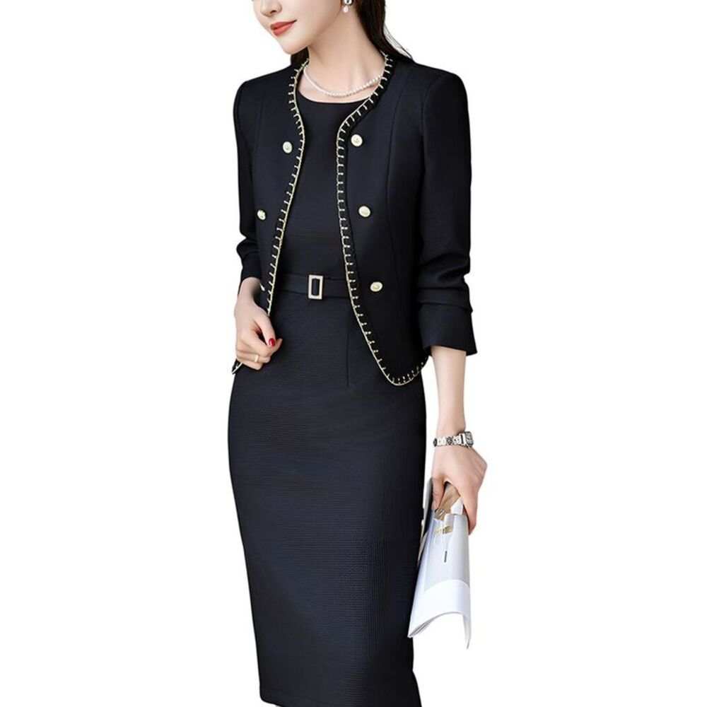 Linda Charm Womens  2Pc Jacket & Dress Set